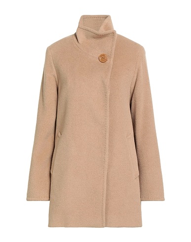 CINZIA ROCCA Coat Beige 55% Virgin Wool, 45% Alpaca wool