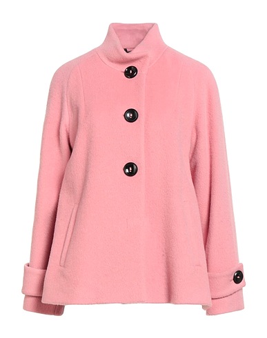 CINZIA ROCCA Coat ICONS Pink 37% Virgin Wool, 33% Alpaca wool, 30% Polyamide