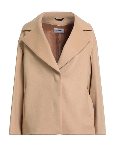 CINZIA ROCCA Coat ICONS Beige 70% Virgin Wool, 20% Polyamide, 10% Cashmere