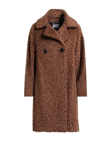 CINZIA ROCCA Coat ICONS Brown 58% Alpaca wool, 37% Wool, 5% Polyamide