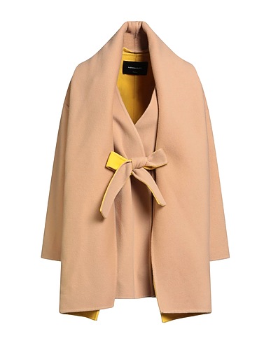 FABIANA FILIPPI Coat Camel 90% Virgin Wool, 10% Cashmere