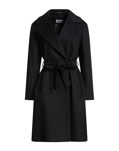 CINZIA ROCCA Coat ICONS Black 100% Cashmere