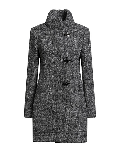 FAY Coat Charcoal 90% Virgin Wool, 10% Polyamide