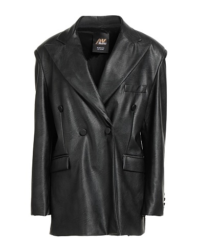 ANIYE RECORDS Double breasted pea coat Black 100% Viscose