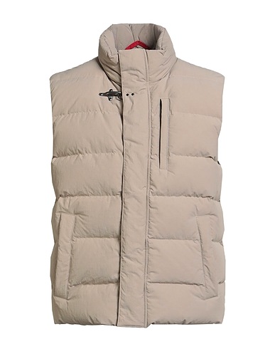 FAY Gilet Khaki 74% Polyamide, 26% Cotton