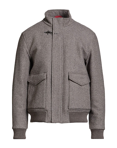 FAY Jacket Dark brown 70% Wool, 30% Polyamide