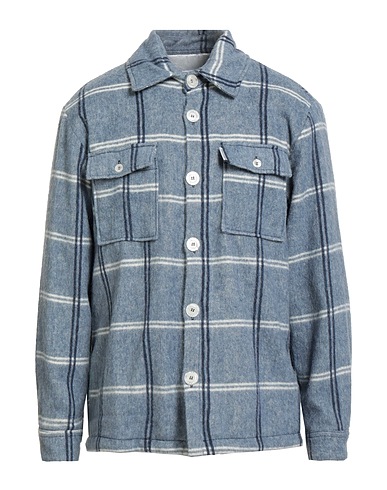 FAMILY FIRST  Milano Jacket Light blue 50% Wool, 25% Acrylic, 20% Polyester, 5% Other Fibres