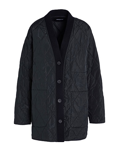 FABIANA FILIPPI Shell jacket Black 100% Polyester, Virgin Wool, Silk, Cashmere