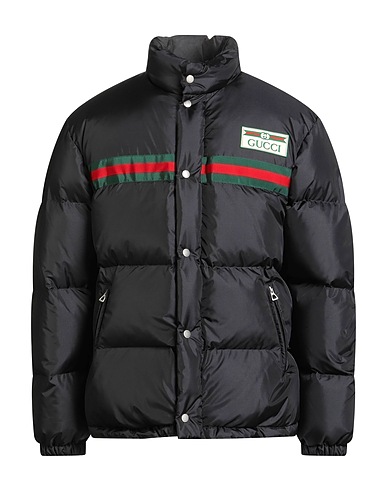GUCCI Shell jacket Black 100% Polyamide, Viscose, Cotton