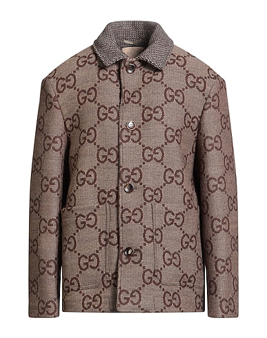 GUCCI Coat Dark brown 100% Wool