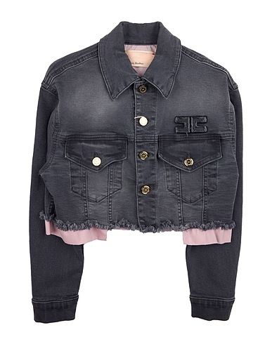 ELISABETTA FRANCHI Denim jacket LA MIA BAMBINA 98% Polyester, 2% Elastane