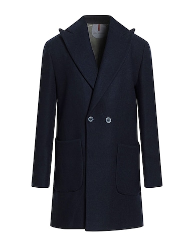 PRIMO EMPORIO Coat Midnight blue 65% Wool, 35% Polyester