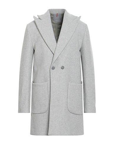 PRIMO EMPORIO Coat Light grey 65% Wool, 35% Polyester