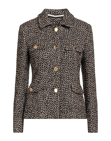 TAGLIATORE 02-05 Jacket Black 46% Virgin Wool, 23% Viscose, 18% Cotton, 13% Polyamide