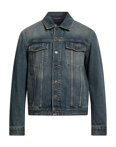 SAINT LAURENT Denim jacket Blue 100% Cotton