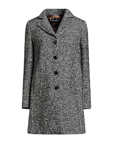 DOLCE&GABBANA Coat Black 33% Acrylic, 27% Virgin Wool, 16% Synthetic fibers, 14% Wool, 10% Alpaca wool