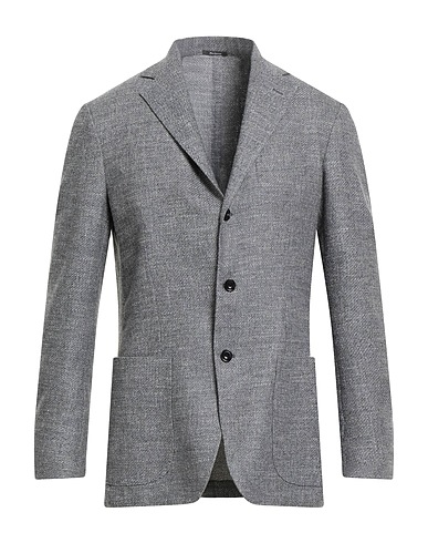 SARTORIO Blazer Grey 52% Virgin Wool, 20% Silk, 14% Polyamide, 12% Cotton, 2% Cashmere