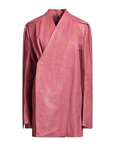 RICK OWENS Jacket Antique rose 100% Calfskin