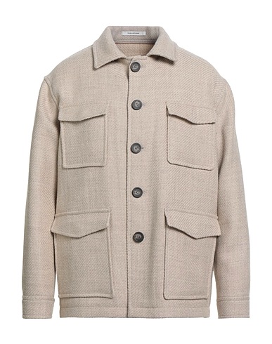 TAGLIATORE Coat Beige 100% Virgin Wool