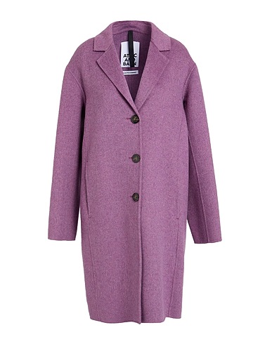 ATTIC AND BARN Coat Purple 60% Wool, 40% Other Fibres