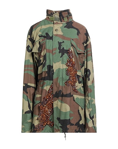 FRONT STREET 8 Jacket Military green 100% Cotton