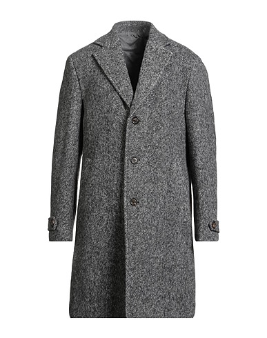 ELEVENTY Coat Grey 45% Wool, 45% Alpaca wool, 10% Polyamide, Goat skin
