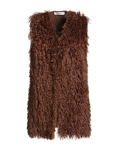 JUCCA Kunstpelz Braun 100% Schurwolle, Polyester