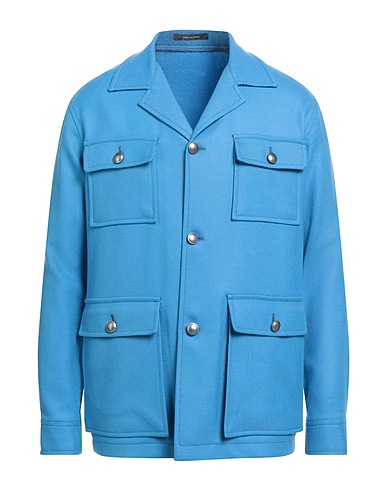 TAGLIATORE Jacket Azure 98% Virgin Wool, 1% Polyester, 1% Elastane