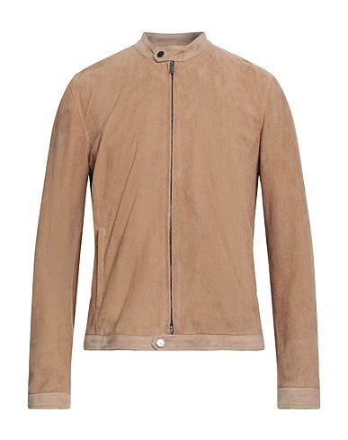 TAGLIATORE Biker jacket Sand 100% Lambskin