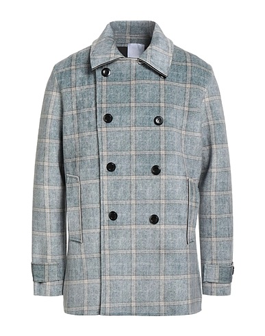 CLOCHIC HOMME Coat Light grey 80% Polyamide, 20% Elastane