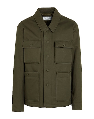 OFFICINE GÉNÉRALE Jacket Military green 94% Cotton, 6% Polyurethane