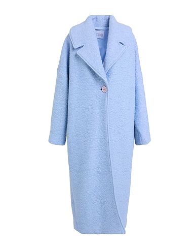 MARIAM AL SIBAI Cappotto Celeste 100% Lana