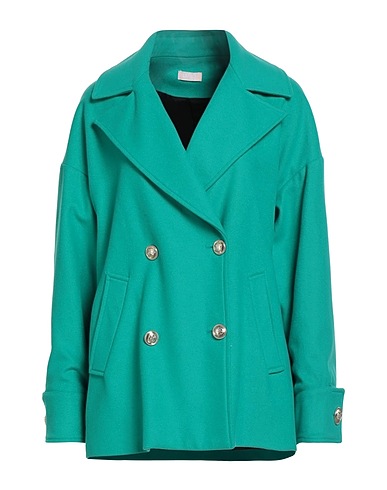 LIU •JO Coat Emerald green 57% Polyester, 39% Acrylic, 4% Virgin Wool
