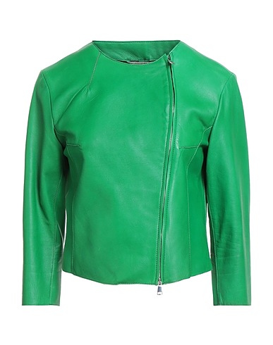 THE JACK AND JACKIE LEATHERS Jacket Green 100% Leather