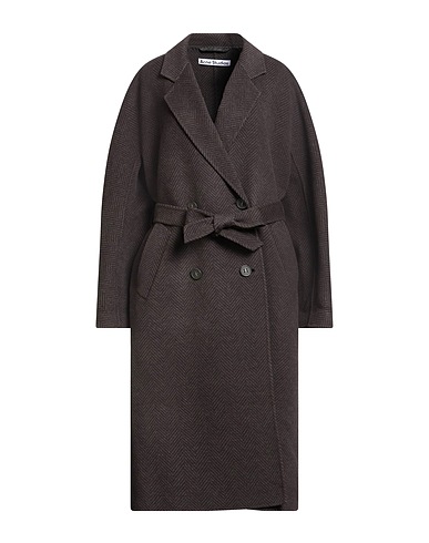 ACNE STUDIOS Coat Dark brown 87% Wool, 13% Nylon