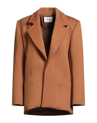 SAINT LAURENT Abrigo Camel Lana