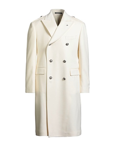 TAGLIATORE Coat Ivory 100% Virgin Wool