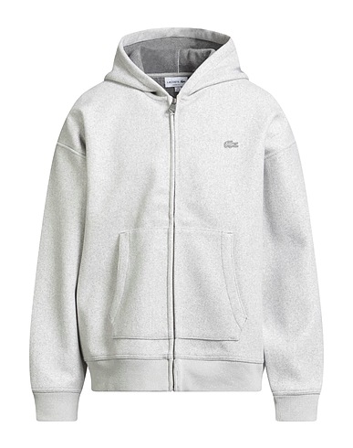 LACOSTE Jacket Light grey 100% Polyester, Elastane