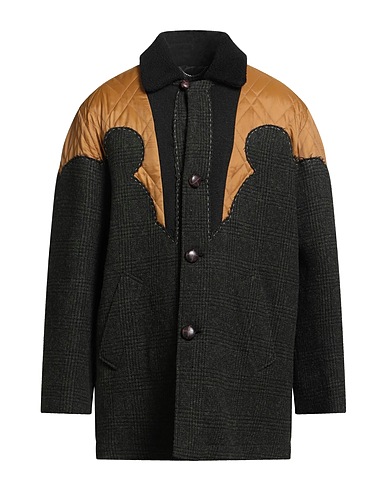 MAISON MARGIELA Coat Dark green 100% Wool, Viscose, Acrylic, Polyester