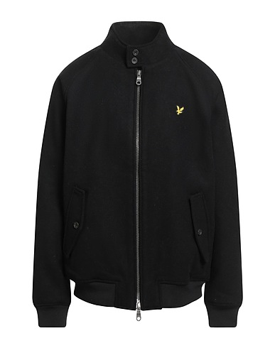 LYLE & SCOTT Jacket VINTAGE Black 49% Wool, 45% Polyester, 3% Nylon, 2% Acrylic, 1% Viscose