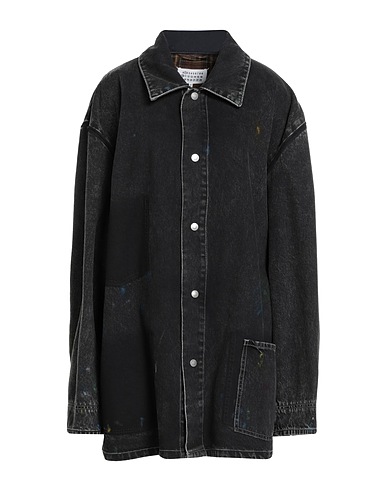 MAISON MARGIELA Denim jacket Black 100% Cotton