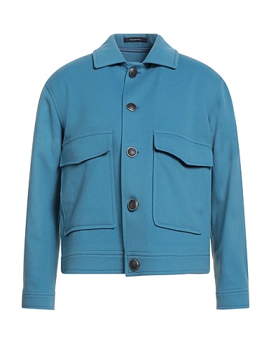 TAGLIATORE Jacket Sky blue 90% Virgin Wool, 10% Cashmere