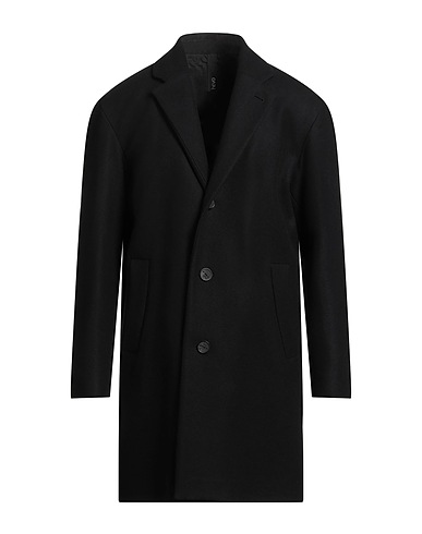 HEVÒ Coat Black 80% Virgin Wool, 20% Polyamide