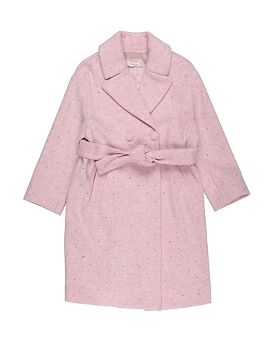 MONNALISA Coat Pink 70% Polyester, 30% Wool
