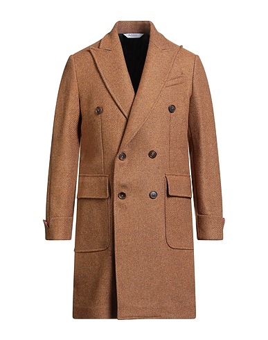 BOTTEGA MARTINESE Coat Camel 70% Wool, 30% Polyamide