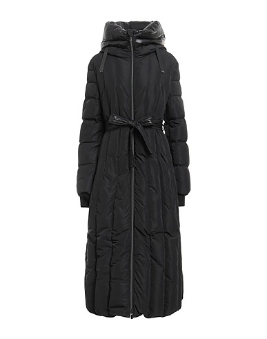DIEGO M Shell jacket Black 100% Polyester, Nylon, Acrylic, Wool