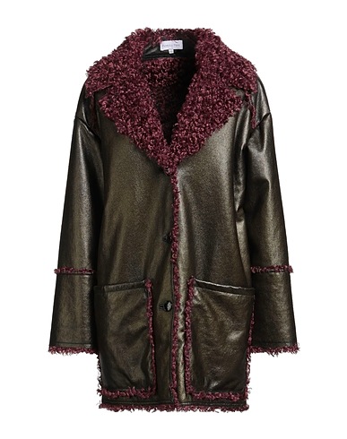 PATRIZIA PEPE Teddy Coat Bronze 100% Polyester