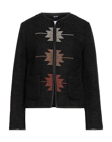 BAZAR DELUXE Jacket Black 42% Polyester, 33% Acrylic, 15% Cotton, 10% Wool