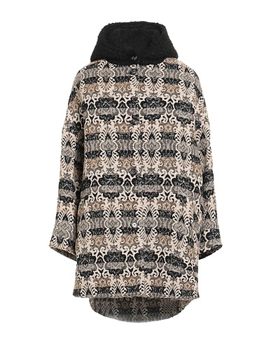 CHAPEAU Coat Beige 54% Cotton, 16% Textile fibres, 14% Polyester, 11% Other Fibres, 5% Wool