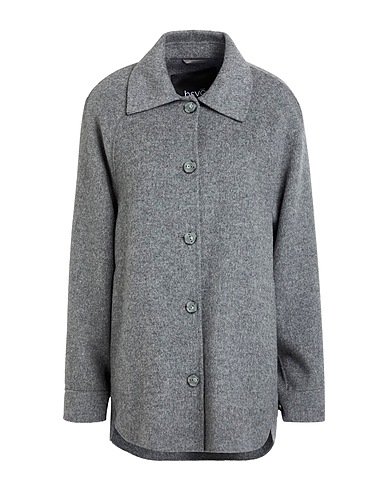 HEVÒ Coat GRIGIO 100% Wool